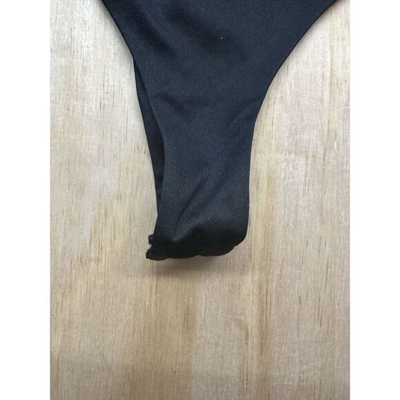 AFRM Bodysuit Colorful Floral M Mesh Runched Sheer Sleeves - Picture 3 of 6